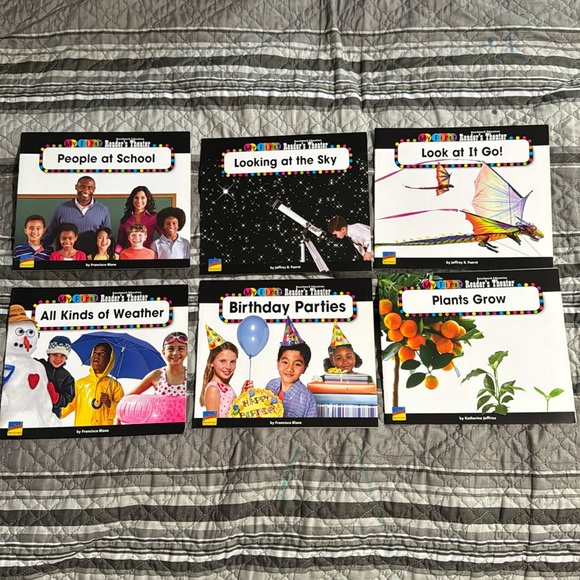 6 BENCHMARK EDUCATION MY FIRST READER’S THEATER BOOKS - KINDER GRADE - Picture 1 of 3